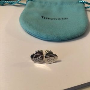 Tiffany & Co. Mini Heart Tag Earrings